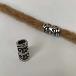 Curved dreadbead of stainless steel