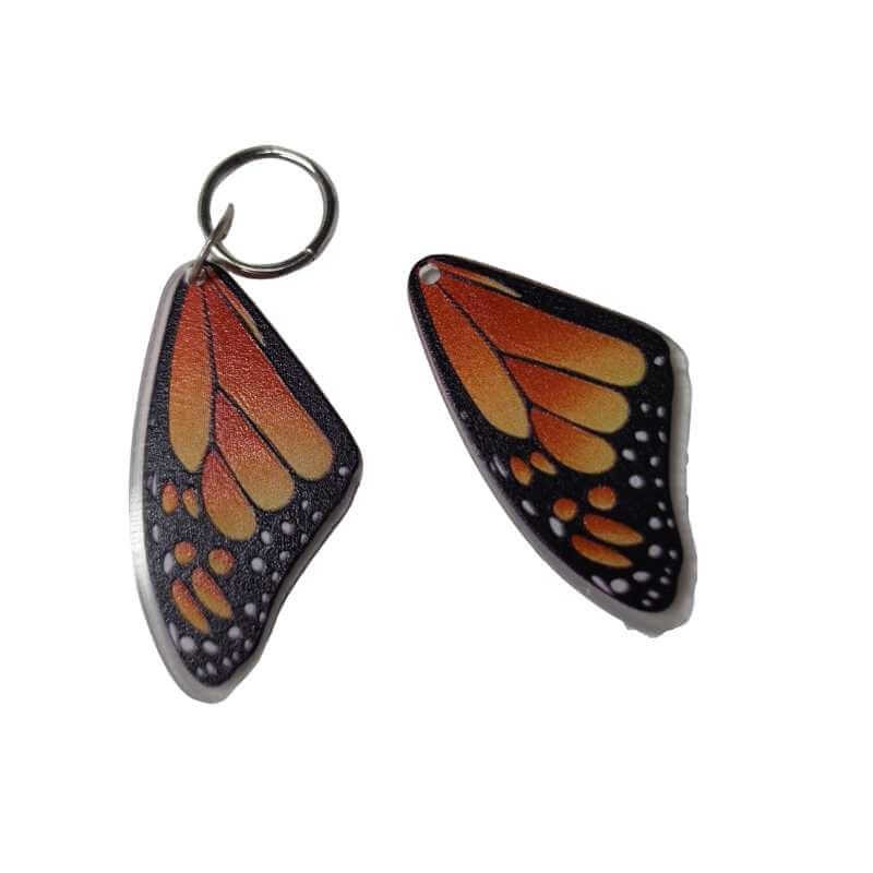 Butterfly wing pendant bead
