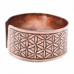 Flower of Life Copper bracelet