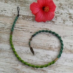 Hairwrap Turquoise Forest