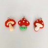 Fimo Red Mushroom pendant bead