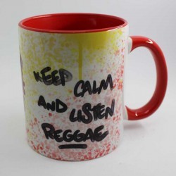 Taza Keep Calm and Listen Reggae