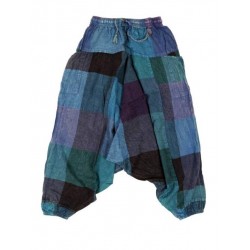 Pants harem patchwork