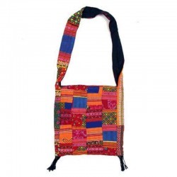 Tribal patchwork shoulder bag