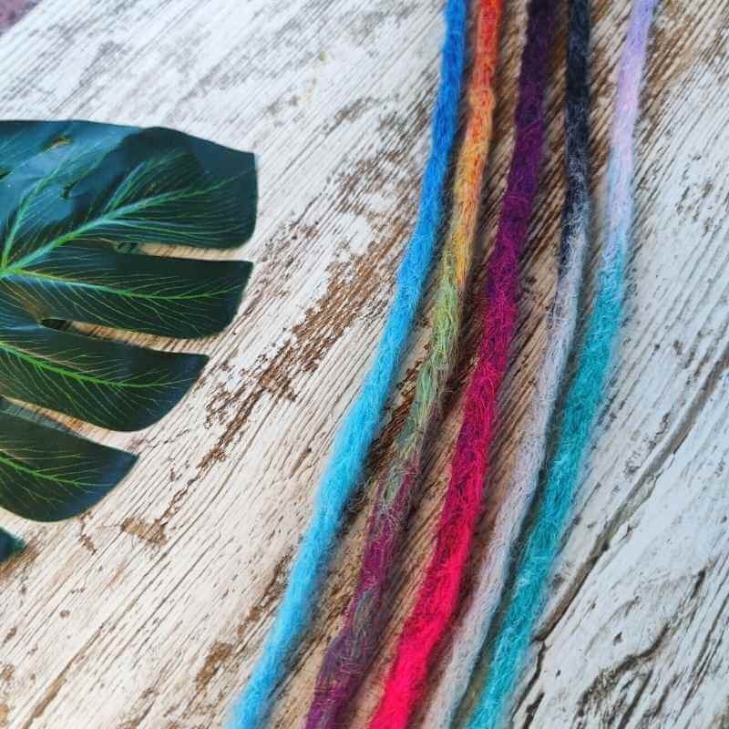 Cyberdread Multicolor rastas de quita y pon dreads falsas