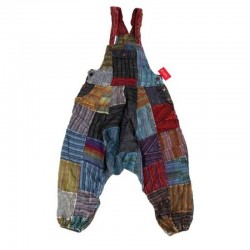 Lines Patchwork Dungaree