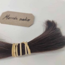 MARRON MEDIO cabello natural suelto cabello 100% natural suelto (2)