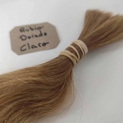 RUBIO DORADO CLARO cabello natural suelto cabello 100% natural suelto