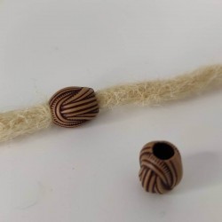 African ceramic dreadbead Knots