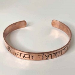 Mantra copper bracelet