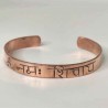 Mantra copper bracelet