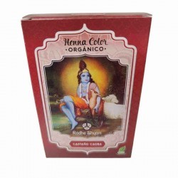 Radhe Shyam Henna En Polvo Castaño Caoba 100G